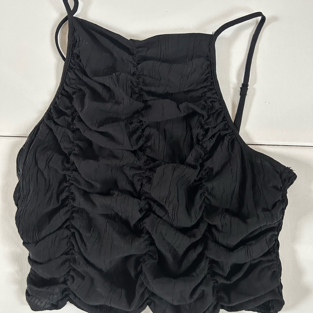 H&M Black Textured Camisole